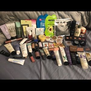 Huge lot of make up, skin/hair care, bath samples